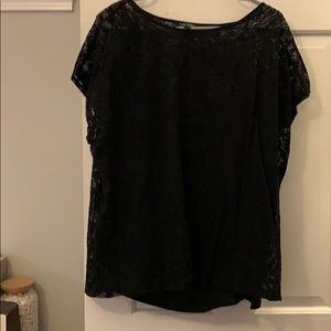 Ralph Lauren Black Lace Top